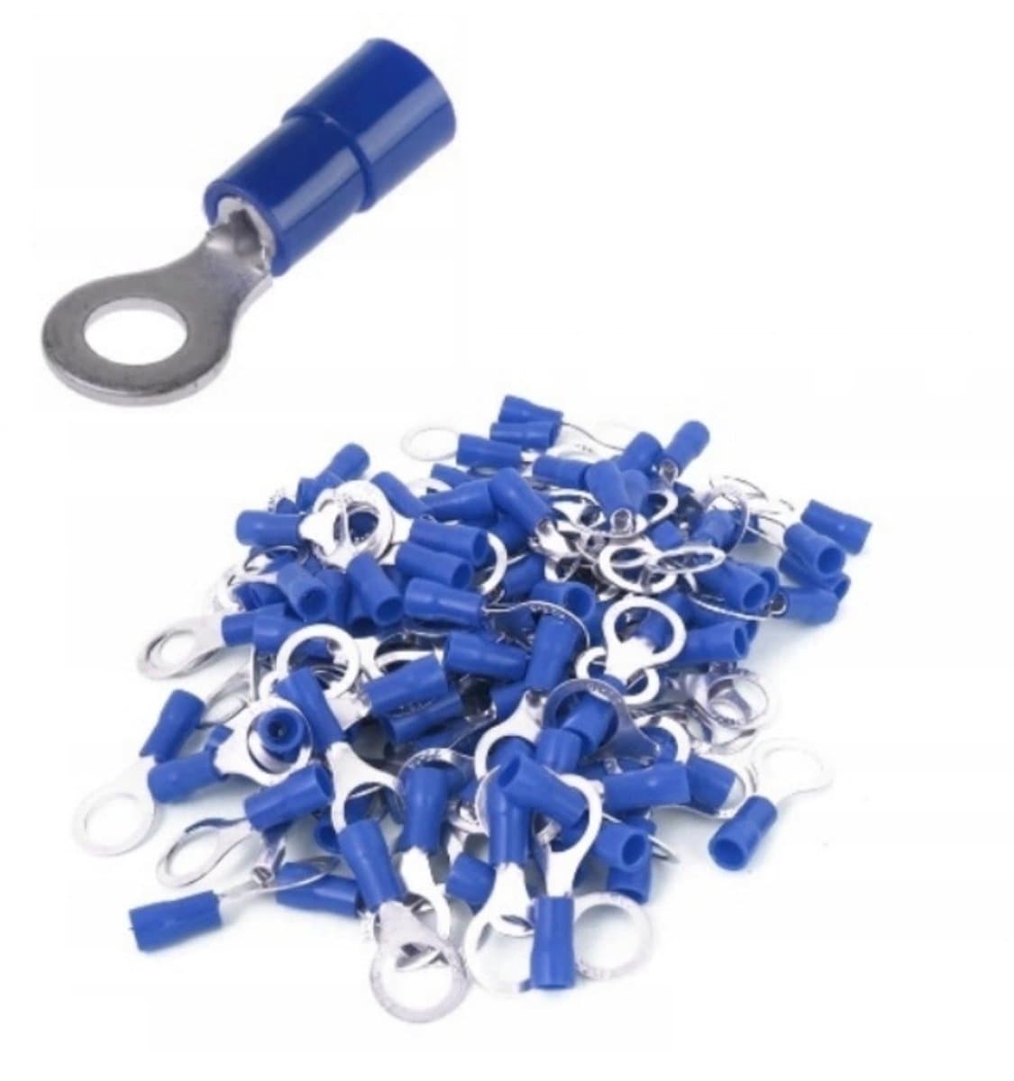 Trytyt TIKO - Geïsoleerde Kabeloogjes - Metrische Draad: 8,4 mm - Blauw - 100 stuks — afbeelding 1