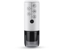 Gloovon® 3-in-1 Draagbare Espressomachine - Nespresso, Dolce Gusto & Koffiepoeder - 17 Bar - USB-C Oplaadbaar - Ideaal voor Auto, Camping & Reizen - Wit