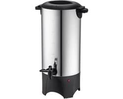 Velori Koffiedispenser 50 Kopjes RVS 1000W - Koffiezetapparaat Groot Kantoor - Koffiemachine Horeca - Warmhoudfunctie 90-98°C - Hotel Vergadering Evenement