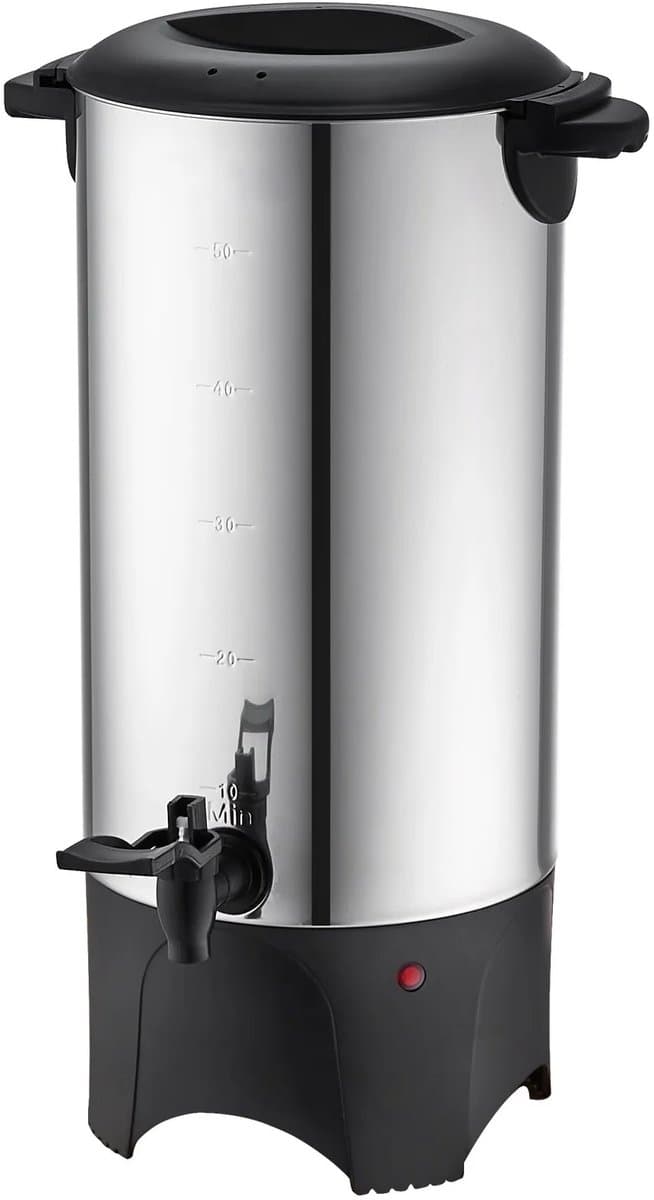 Velori Koffiedispenser 50 Kopjes RVS 1000W - Koffiezetapparaat Groot Kantoor - Koffiemachine Horeca - Warmhoudfunctie 90-98°C - Hotel Vergadering Evenement — afbeelding 1