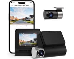 Thuys – Dual Dashcam – Voor Auto 2.7K 1944P Ultra – FHD – Voor en Achter Camera Met 2 – inch Lcd – Display – Auto Camera – WIFI – G-Sensor – App bediening