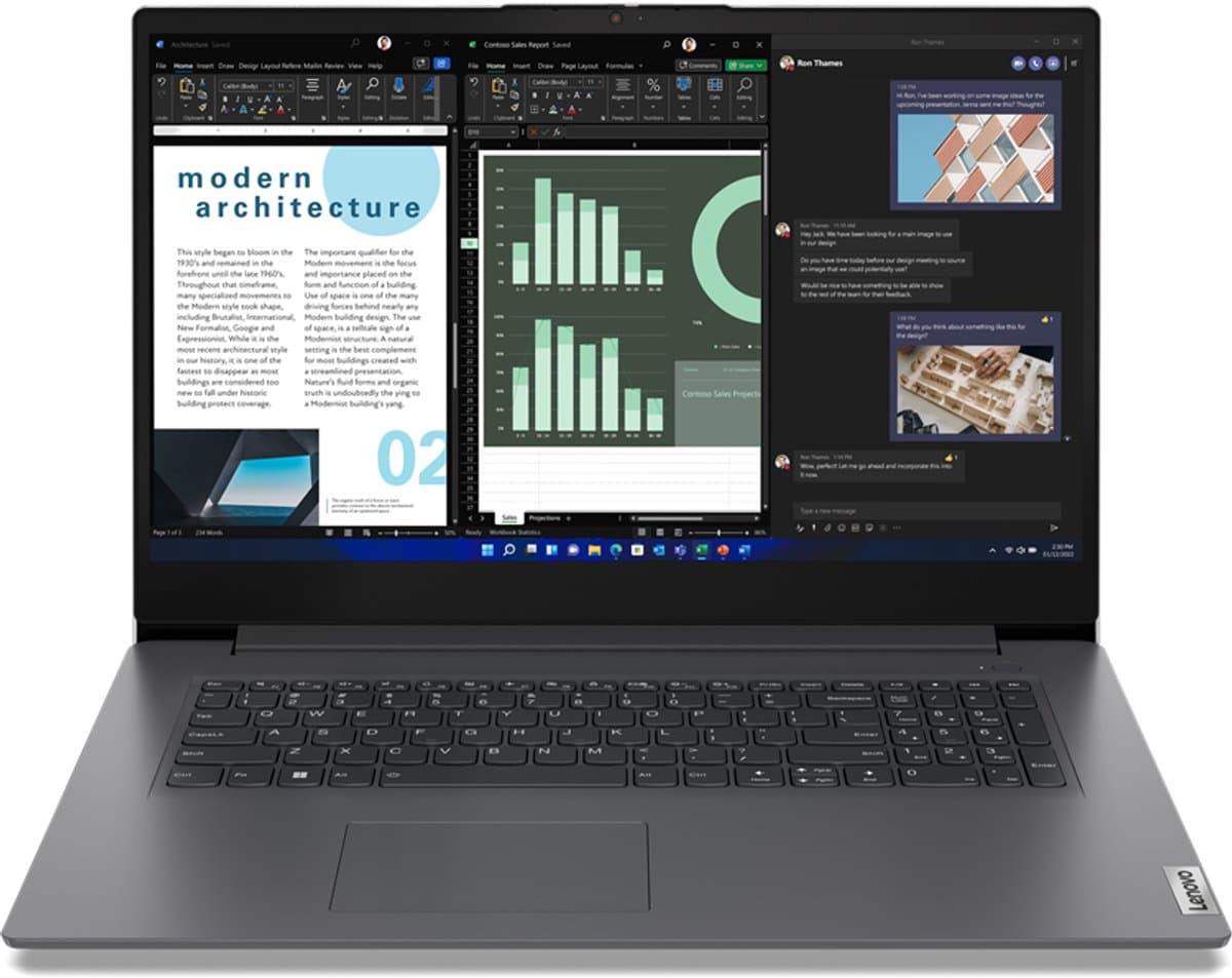 LENOVO V17 G4 IRU - 17.3 inch - Intel Core i7-13620H - 16 GB - 512 GB - Windows 11 Pro — afbeelding 1