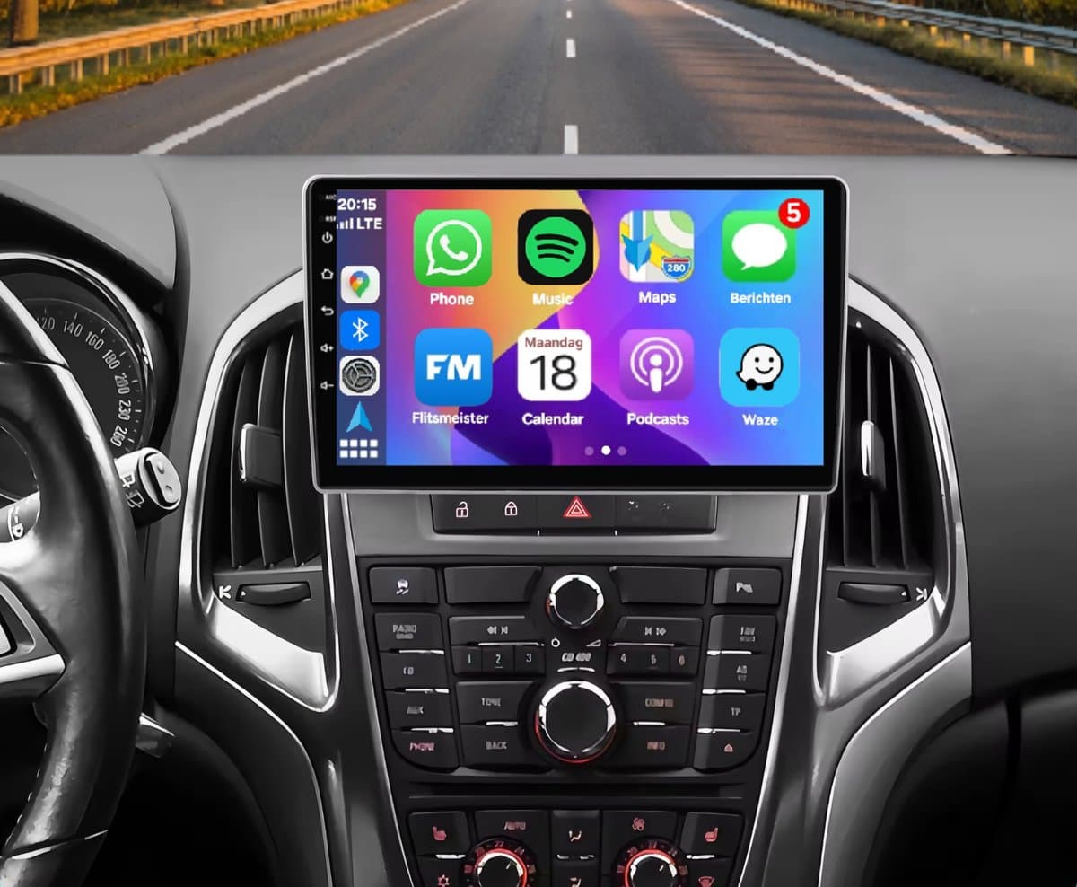 Autoradio 4/64GB met Carplay en Android Auto | Geschikt voor Opel Astra J 2009-2016 | radio scherm met navigatie | 2009 2010 2011 2012 2013 2014 2015 2016 | Vauxhall Buick Verano gtc opc — afbeelding 1