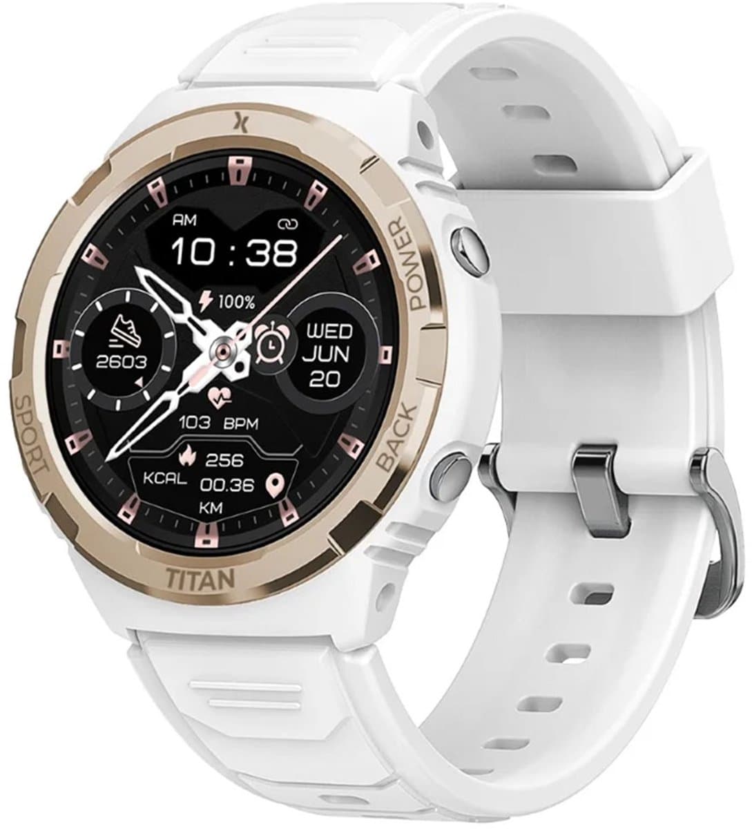 maxcom smartwatch FW100 valkiria wit — afbeelding 1