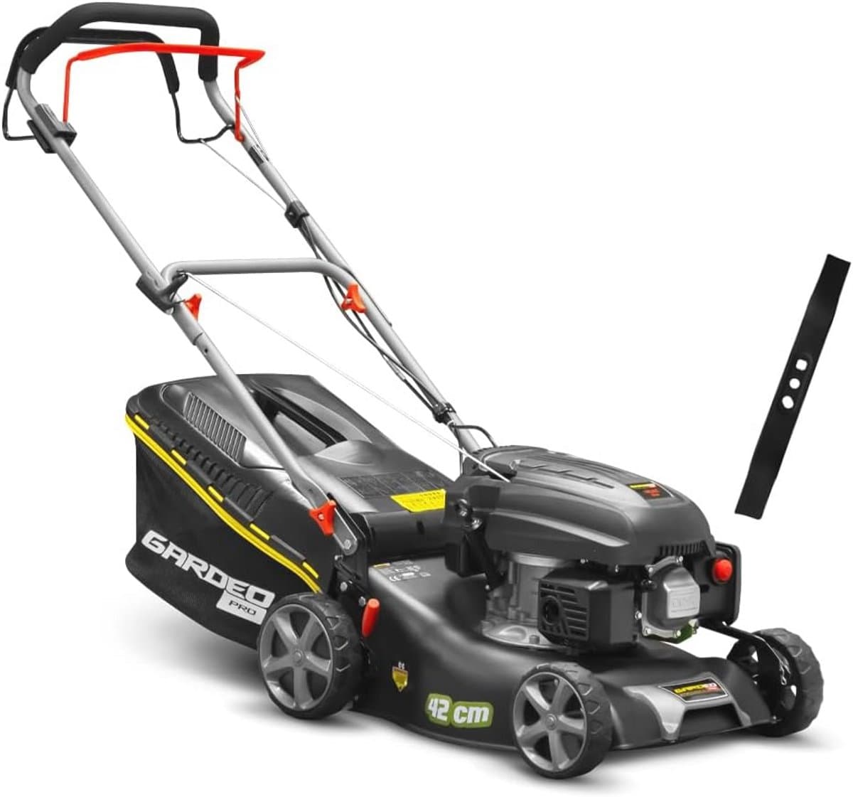 Zelfrijdende grasmaaier met 42 cm maaibreedte en mulchfunctie — afbeelding 1