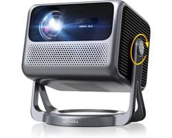 ULTIMEA Smart Beamer - 4K-ondersteuning Android TV 11.0 met Netflix, Full HD 1920x1080P, 90° Gimbal, 5G WiFi - Projector