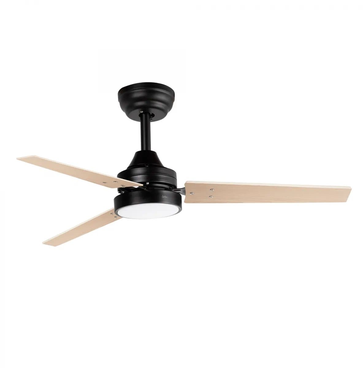 Jata JVTE4250 - Plafondventilator met verlichting - tot max 20 m2 - 106cm - met houteffect - zwart — afbeelding 1
