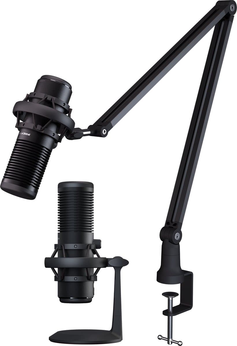 PREYON Stork Scream - Gaming Microfoon - PC-Gaming Met Flexibele Arm - Gaming - Streaming - Podcast - Zwart — afbeelding 1