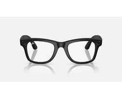Ray-Ban: Meta Wayfarer - Clear to G15 Green Transitions - Matte Black