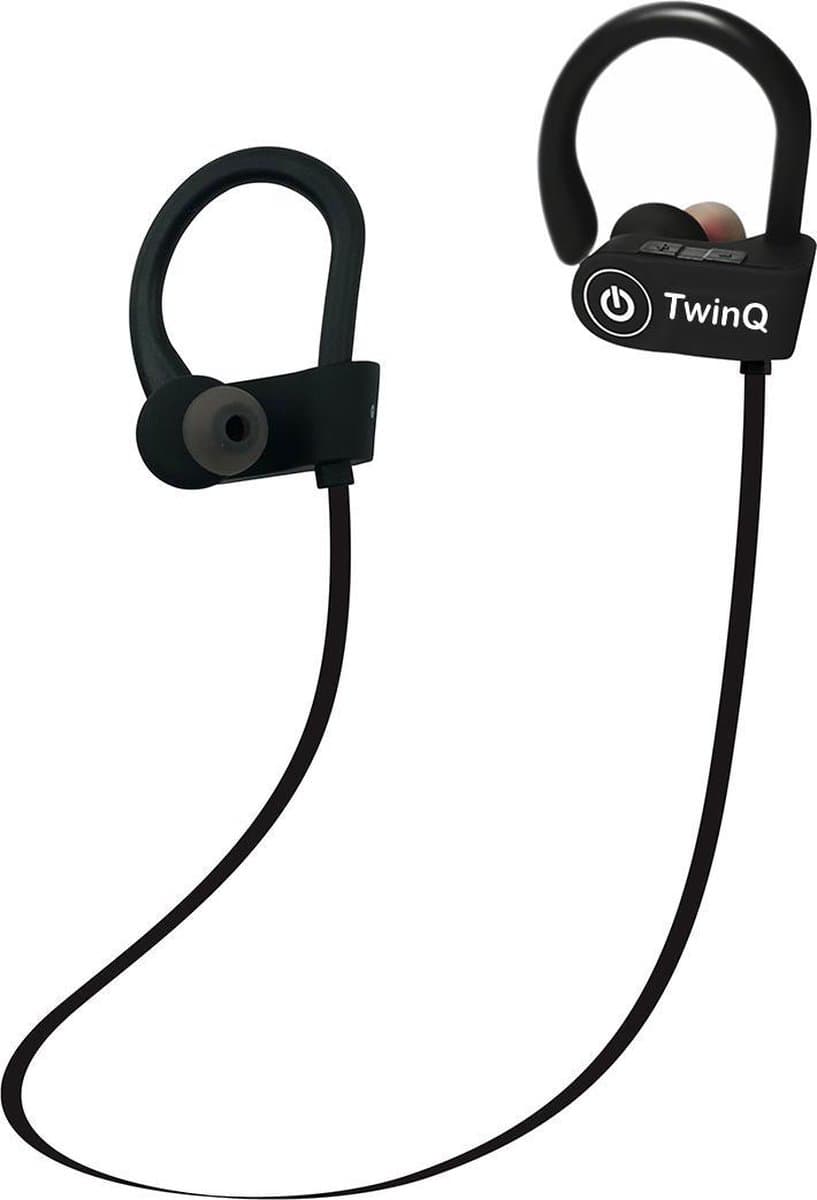 TwinQ Draadloze In-ear Bluetooth Sport Oordopjes - Voor hardlopen of fitness - Zwart — afbeelding 1