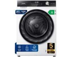 Heinner HWM-HMK9014IVA+++ Wasmachine – 9 kg – 1400 tpm – Inverter – Touchbediening – Allergievriendelijk – Energieklasse A – Wit – 5 Jaar Garantie