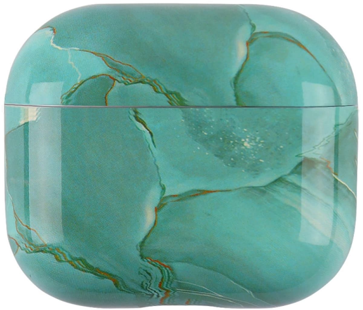 Telestore - hoesje geschikt voor AirPods 5 en AirPods 4 hard case cover - marmer patroon groen - TPU hoesje Beschermhoes - AirPods 5 en 4 Cover - AirPods 5 / 4 hoesje - Geschikt voor Apple AirPods 5 en AirPods 4 — afbeelding 1