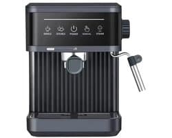 Homezo espressomachine - Koffiemachine met melkopschuimer - 20 bar Pompdruk - Kopjeswarmer - 10/12 koppen - waterreservoir 1,8 l