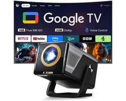 Beamer Draagbaar - 2000 ANSI Lumen - 1080P Native Resolutie - LCD Technologie - Android 14 OS - Voor Thuisbioscoop En Presentaties