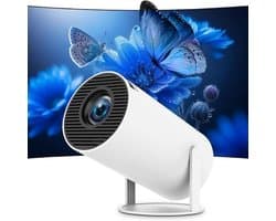 Levo® Draagbare beamer - Beamer - Projector - Mini Beamer - Wit - 19cm x 16cm x 11cm