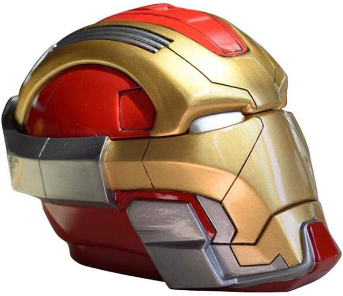 Asbak met deksel The Avengers Iron Man Masker Helme Resin asbak Container huis Outdoor Cigar Holder Christmas Gift (Color : Red) — afbeelding 1
