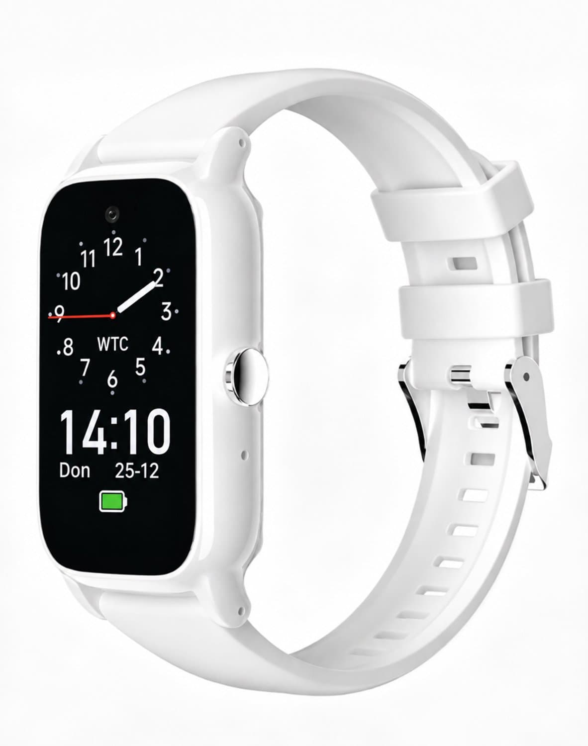 WatchToCare Halo GPS Alarmhorloge Senioren | Valdetectie | 4 Dagen Accu | Zonder Abonnement | IP67 Waterbestendig - Wit — afbeelding 1