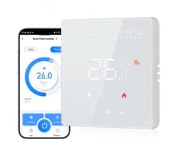 CONENTOOL WIFI Slimme thermostaat voor waterverwarming - LED - 3A - Wit