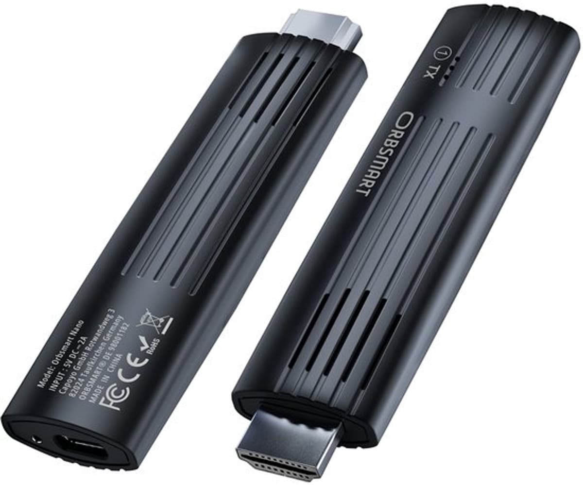 Draadloze HDMI Transmissie Set - Draadloos HDMI 1080p - Compact Design - Universele Compatibiliteit - Tv-Stick - Zwart — afbeelding 1