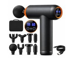 Massagepistool - Massage Gun - Spiermassageapparaat - 99 Intensiteitsniveaus - Elektrisch en Draagbaar - 24 x 21 cm