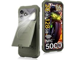 CUBOT Kingkong Dura - Robuuste Smartphone met Verwisselbare Batterij - 2 Stuks Inbegrepen - 6,88" 120 Hz - 20GB RAM - 128GB ROM - 5000mAh - IP68/IP69K - Android 16 - NFC - GPS - Groen