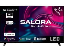 Salora 32GOOGLETV - Smart TV - 32 inch - HD - Google TV - Zwart