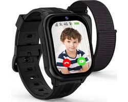 Ralio R5 Plus gps horloge kind 4G met HD Camera - Smartwatch kinderen met simkaart - 1.83 Inch HD Curved Display - 800mAh - GPS Tracker - Videobellen - SOS Noodoproep - Voor Jongens en Meisjes - Roze/Zwart/Blauw