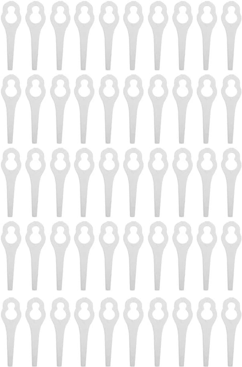 Dailygoods- Maaimessen 50 Stuks - Kunststof - Grasmaaier Mes - Geschikt voor ALM 28/30 - Duurzaam - Efficiënt Maai-effect - Grasmaaierbladen — afbeelding 1