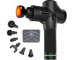Northwall Massage Gun Elite inclusief Infrarood massagekop - Massage Pistool Inclusief Koffer en 7 Opzetstukken - Krachtig en Draadloos Sport en Relax Massage Apparaat
