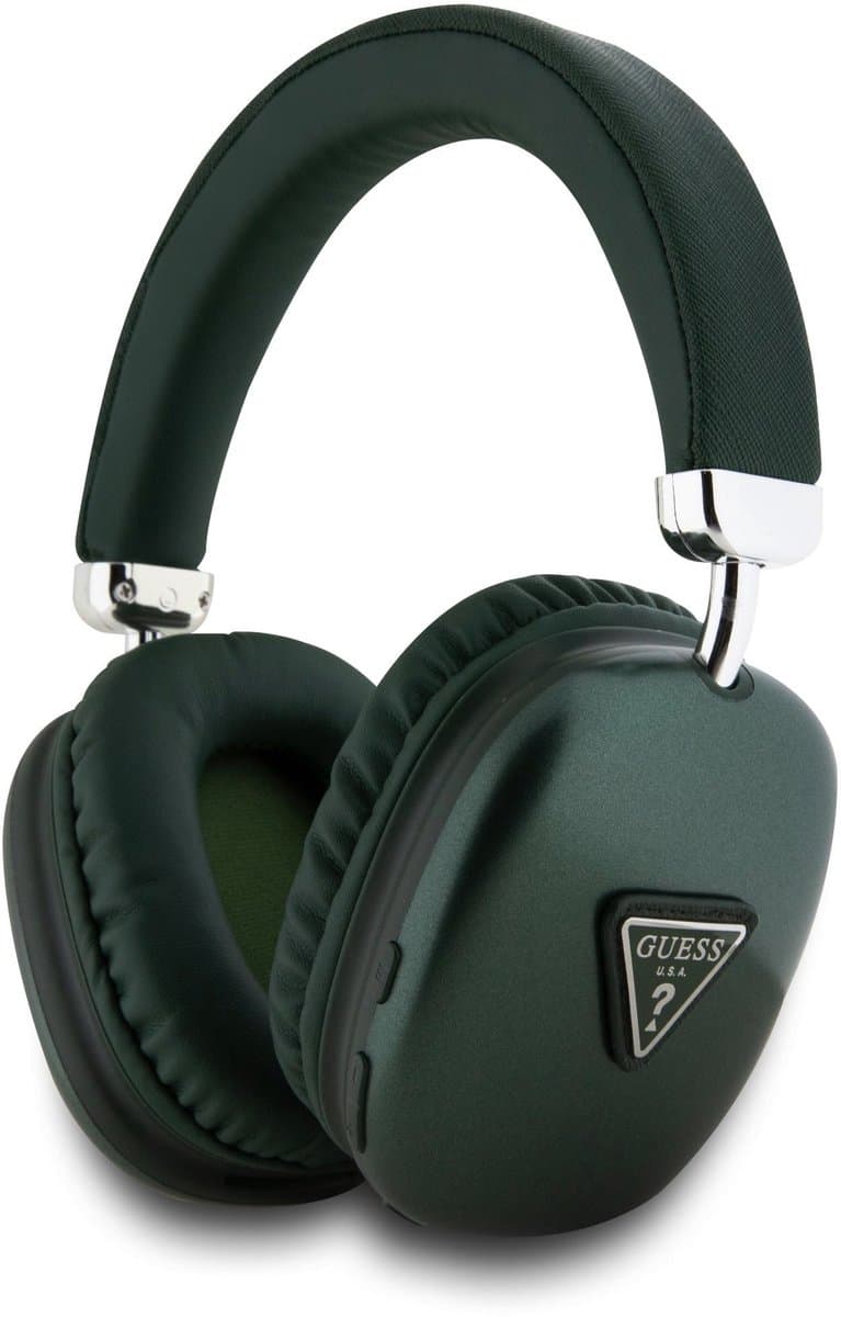 Guess Bluetooth Stereo Koptelefoon - Saffiano Triangle Logo - Kaki Groen — afbeelding 1