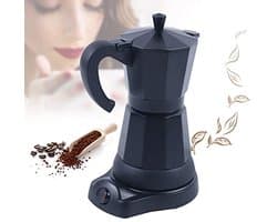 Elektrisch Koffiezetapparaat 300 ml - Aluminium Mokka en Espresso Kan