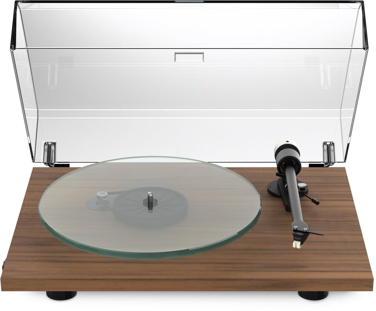 Pro-Ject T2W Rainier Streaming Platenspeler - Multiroom-technologie - WiFi streaming - Moderne Vinyl Speler - Walnoot — afbeelding 1