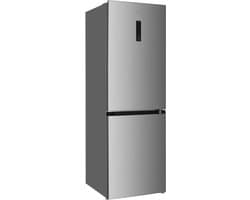 Wiggo WR‑CD18NFB(X) – Koel‑Vriescombinatie – 323 L – No Frost – 2 Deuren – 39 dB – Energieklasse B – 5 Jaar Garantie – Roestvrijstaal