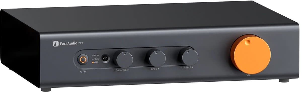 Fosi Audio ZP3 Gebalanceerde Voorversterker met Subwooferuitgang en Toneregeling – Stereo Preamp voor HiFi en 2.1 Audio — afbeelding 1