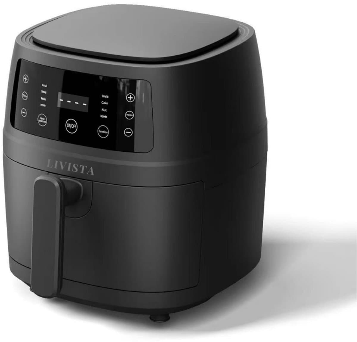 Livista Airfryer XXL – 6L – 8 Programma’s – LCD Touchscreen – PFAS-vrij – 1400W – Zwart — afbeelding 1