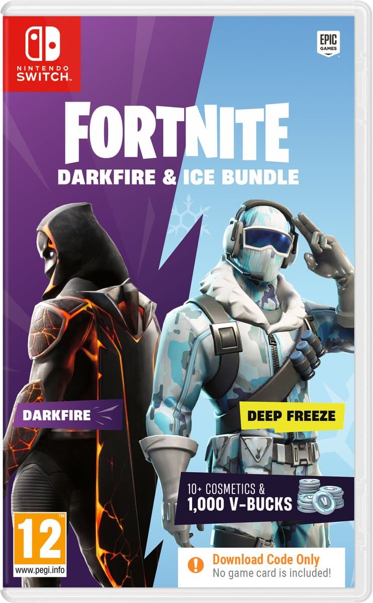 Fortnite Darkfire & Ice Bundle - Nintendo Switch (Code in a Box) — afbeelding 1