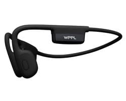 WPPL – Bone Conduction Headphone – Open Ear Koptelefoon – Sport koptelefoon – Sport oordopjes – Sport oortjes - Draadloos – Bluetooth - Waterbestendig – Lichtgewicht, Sportief & Veilig – Met Microfoon – Zwart
