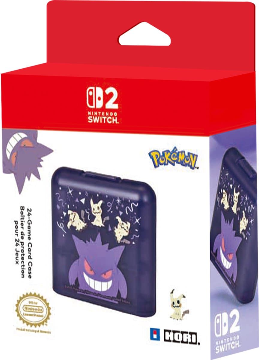 HORI 24 Game Case voor Nintendo Switch 2 – Gengar en Mimikyu - Officieel gelicentieerd door Nintendo en The Pokémon Company International — afbeelding 1