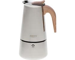 Camry CR 4424 RVS Moka Pot – 9 Kops Espresso Percolator – Geschikt voor Inductie, Gas, Keramisch & Halogeen – 450ml – Veiligheidsventiel – Vaatwasserbestendig