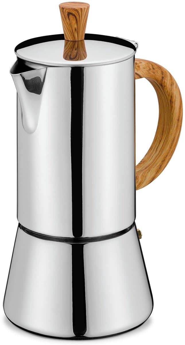 Cilio Figaro - Percolator / Espressomaker - 4-kops - Roestvrij staal - Kunststof — afbeelding 1
