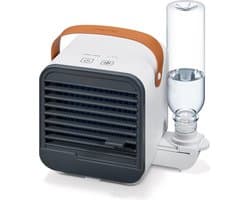 Beurer LV 50 Fresh Aircooler - Luchtkoeler & Tafelventilator - Compact - Draagbaar - 3 Snelheden - Incl. fles en micro-USB kabel - 3 Jaar garantie - Wit