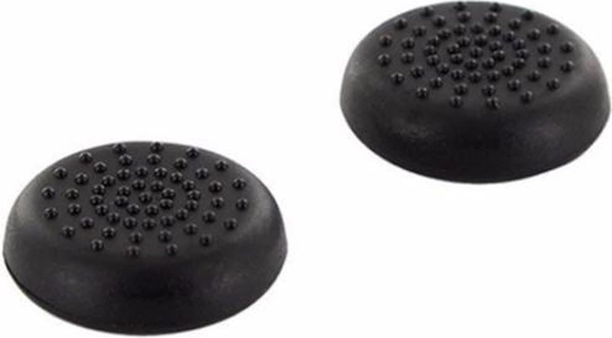 Thumb grips - 1 Paar = 2 Stuks - Zwart - Voor de volgende game consoles: PS3 - PS4 - PS5 - Xbox 360 - Xbox One - Thumbgrips - Gaming accessoires - Pro gaming - Playstation - Pro gaming set - Thumb grips voor controllers - Thumbs - Games - Pro gaming — afbeelding 1