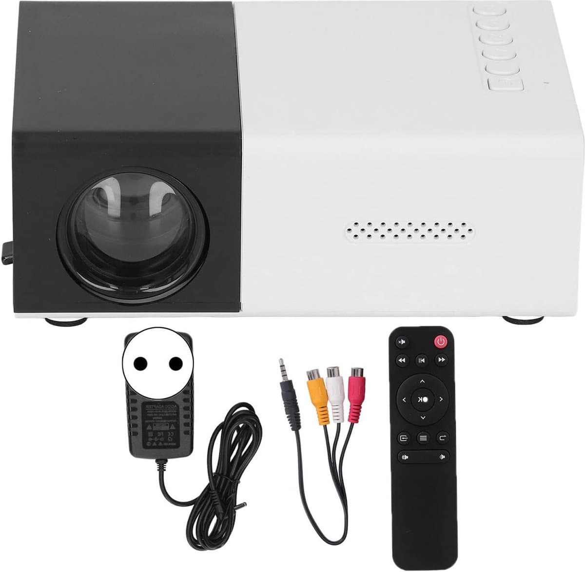 1080P Draagbare Mini-projector met Ingebouwde Luidsprekers - Multimedia Home Theatre Filmprojector - Compatibel met Smartphone en Laptop — afbeelding 1