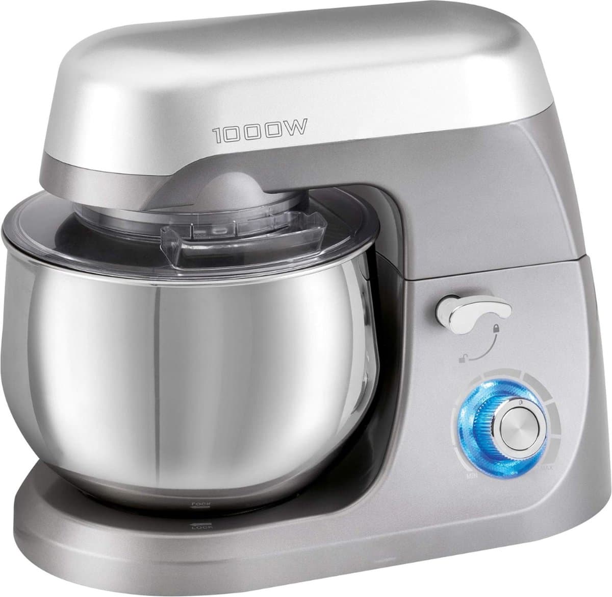 White-Label® Keukenrobot - Keukenmixer - Deegmachine Zwaar Deeg - Zilver — afbeelding 1