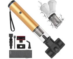 Draadloze 6-in-1 Accu Handstofzuiger met Ventilator - Mini Stofzuiger voor Auto - Sterke Suction tot 15 kpa