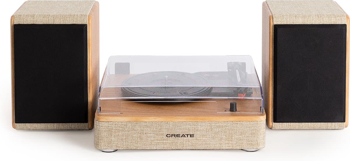 CREATE - Platenspeler met 2 externe luidsprekers, Bluetooth en RCA-uitgang - RECORD PLAYER PRO — afbeelding 1