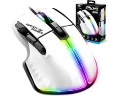Spirit of Gamer PRO-M5 RGB Gaming Muis - Ergonomische Gamer Muis met Hoge DPI en 8 Programmeerbare Knoppen - 12800 DPI Optische Sensor