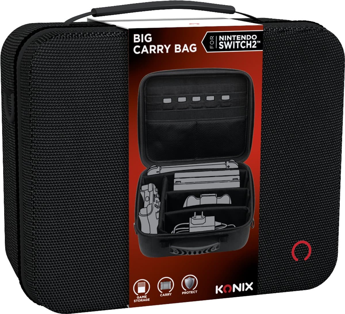 Switch 2 - travel case deluxe - reistas - met opbergvakken — afbeelding 1