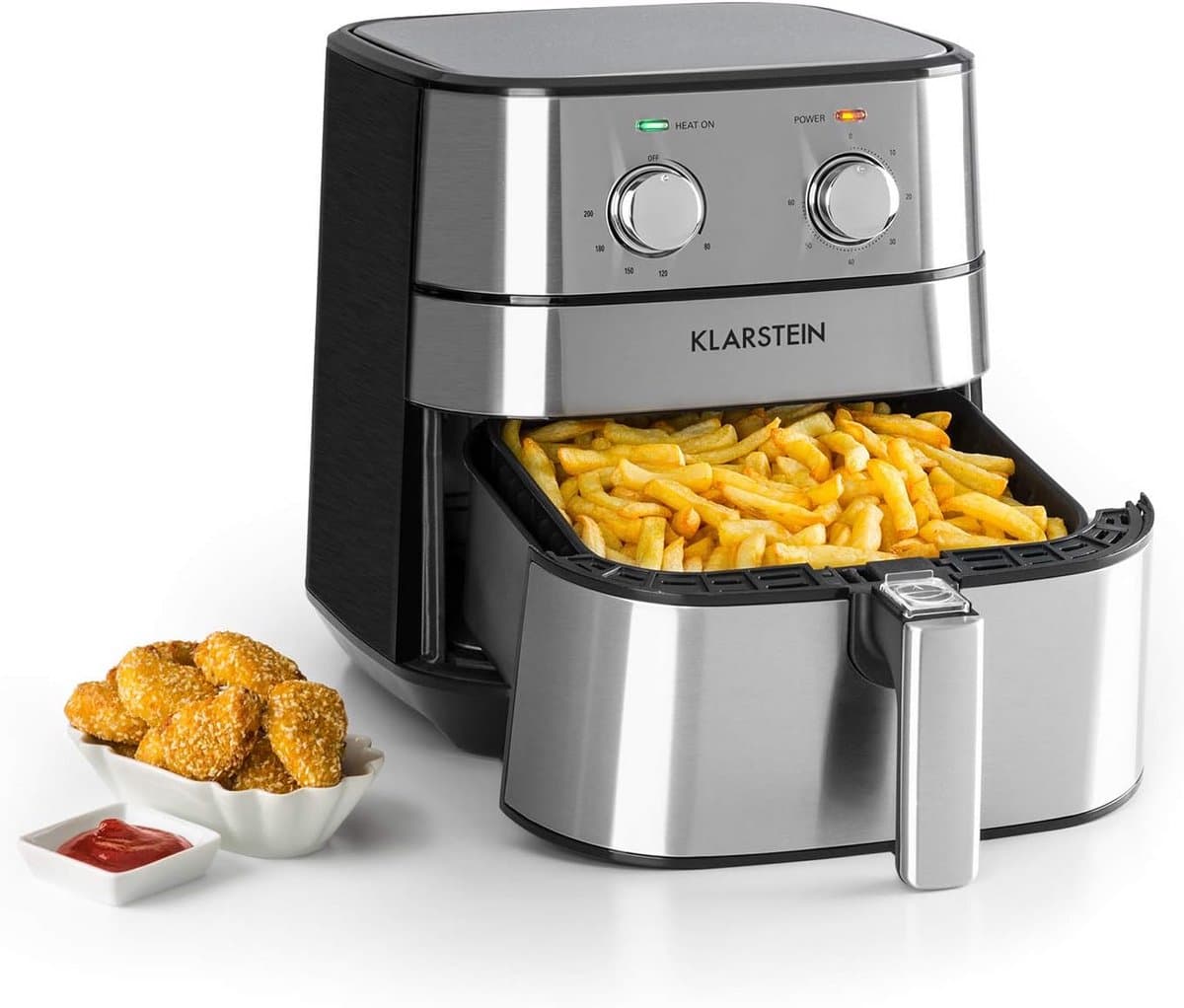 Hot Air Fryer 1700 Watt - Gezond Bakken Met Temperatuurinstelling en Timer - XXL Capaciteit 5.4L — afbeelding 1