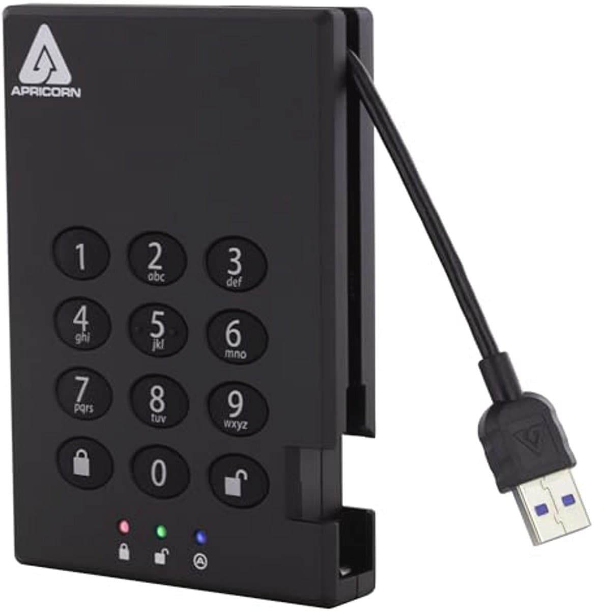 1 TB Externe Harde Schijf met Cijfercombinatie en USB 3.0 - Draagbare Beveiligde Opslag — afbeelding 1